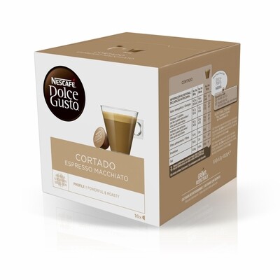 Café cortado espresso macchiato, DOLCE GUSTO.