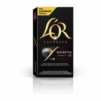 Café RISTRETTO L&#39;OR intensidad 11