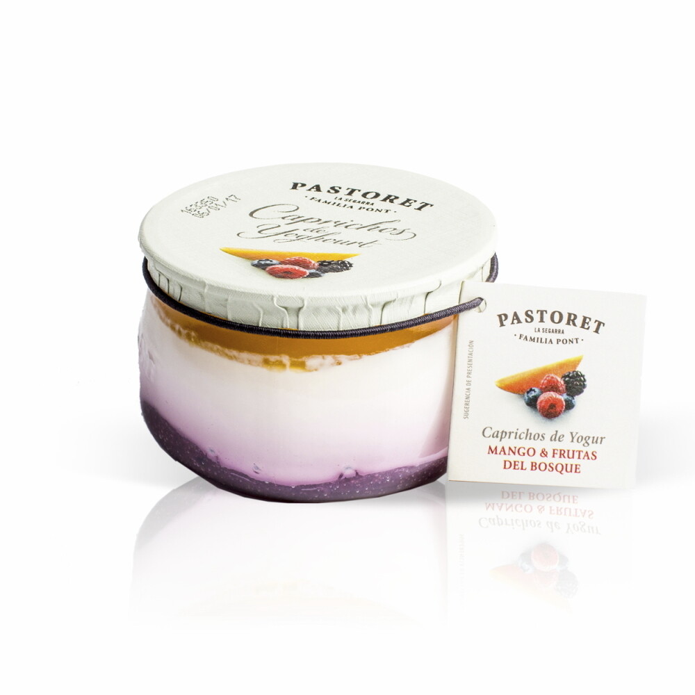 Caprichos de yoghourt de mango&amp;frutas del bosque PASTORET.