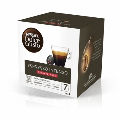 Espresso intenso decaffeinato DOLCE GUSTO.
