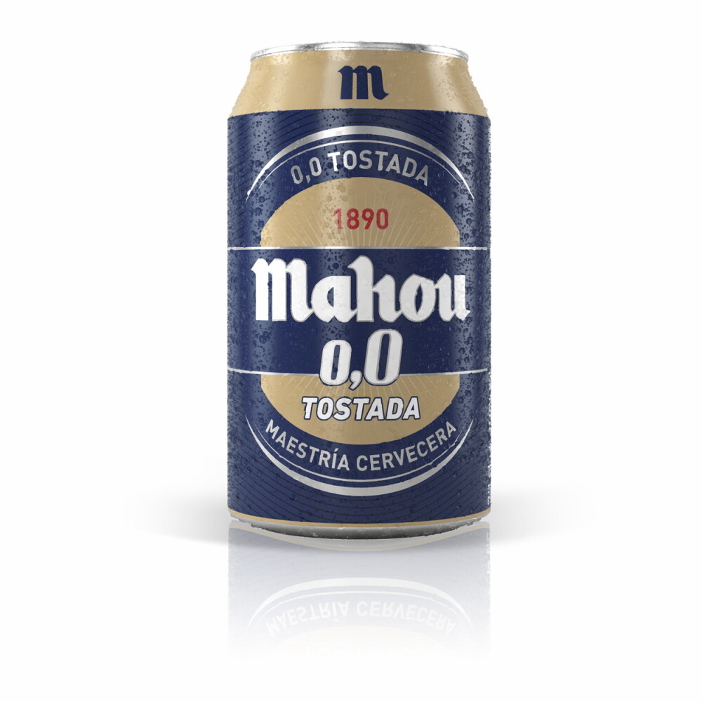 Cerveza MAHOU 0,0 tostada.