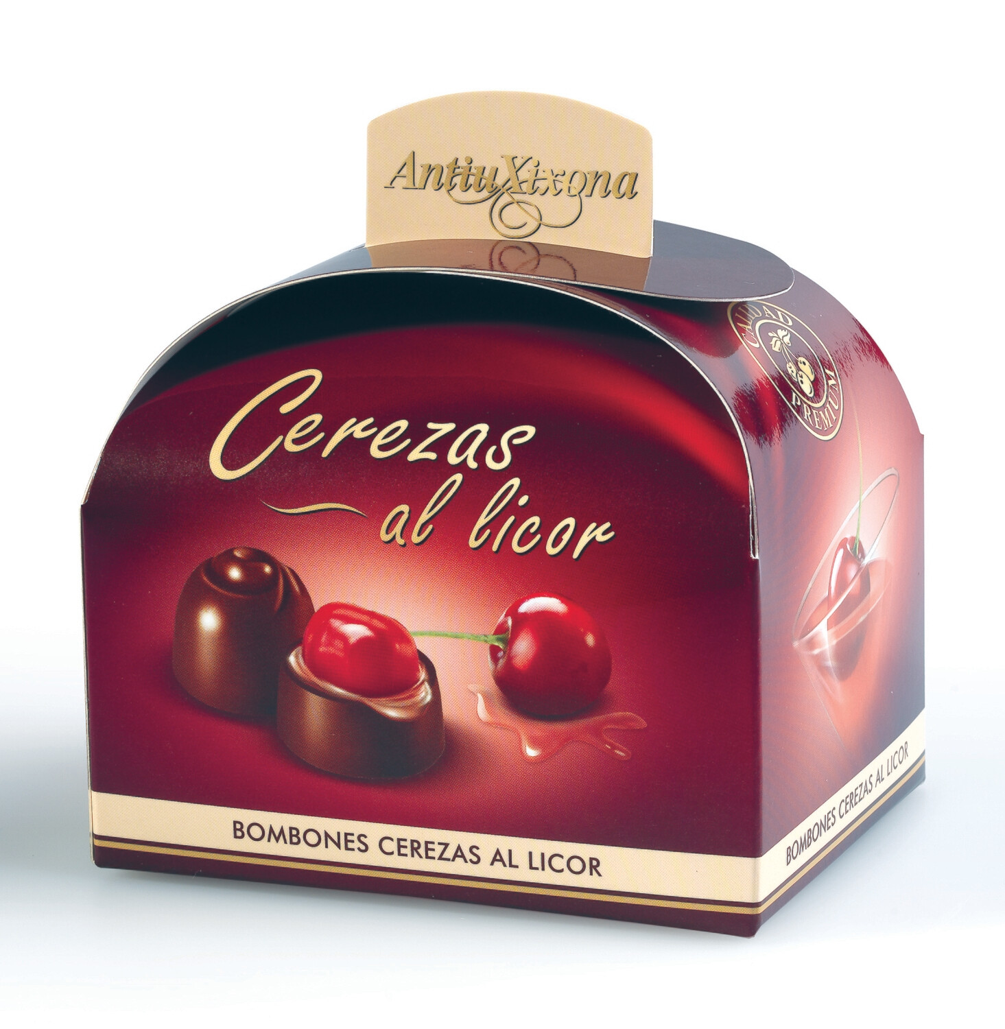 Bombones de cerezas al licor ANTIÚ XIXONA.