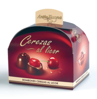 Bombones de cerezas al licor ANTIÚ XIXONA.
