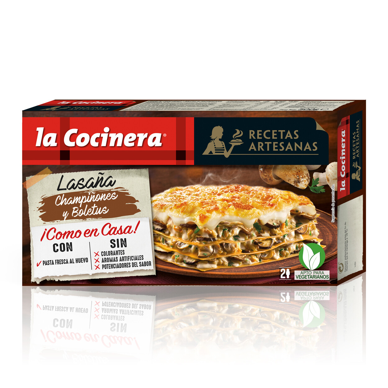 Lasaña de champiñones y boletus LA COCINERA.