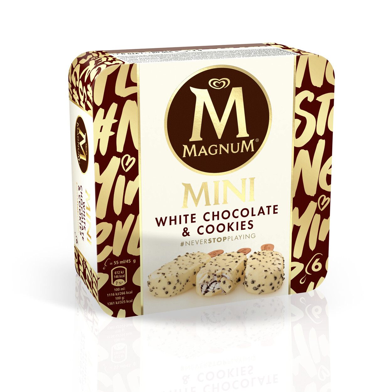 MAGNUM MINI White chocolate y cookies.