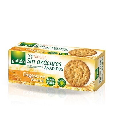 Galletas DIGESTIVE AVENA sin azúcar GULLÓN DIET NATURE.