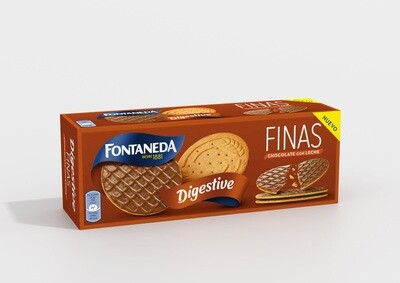 Galletas DIGESTIVE finas chocolate con leche.