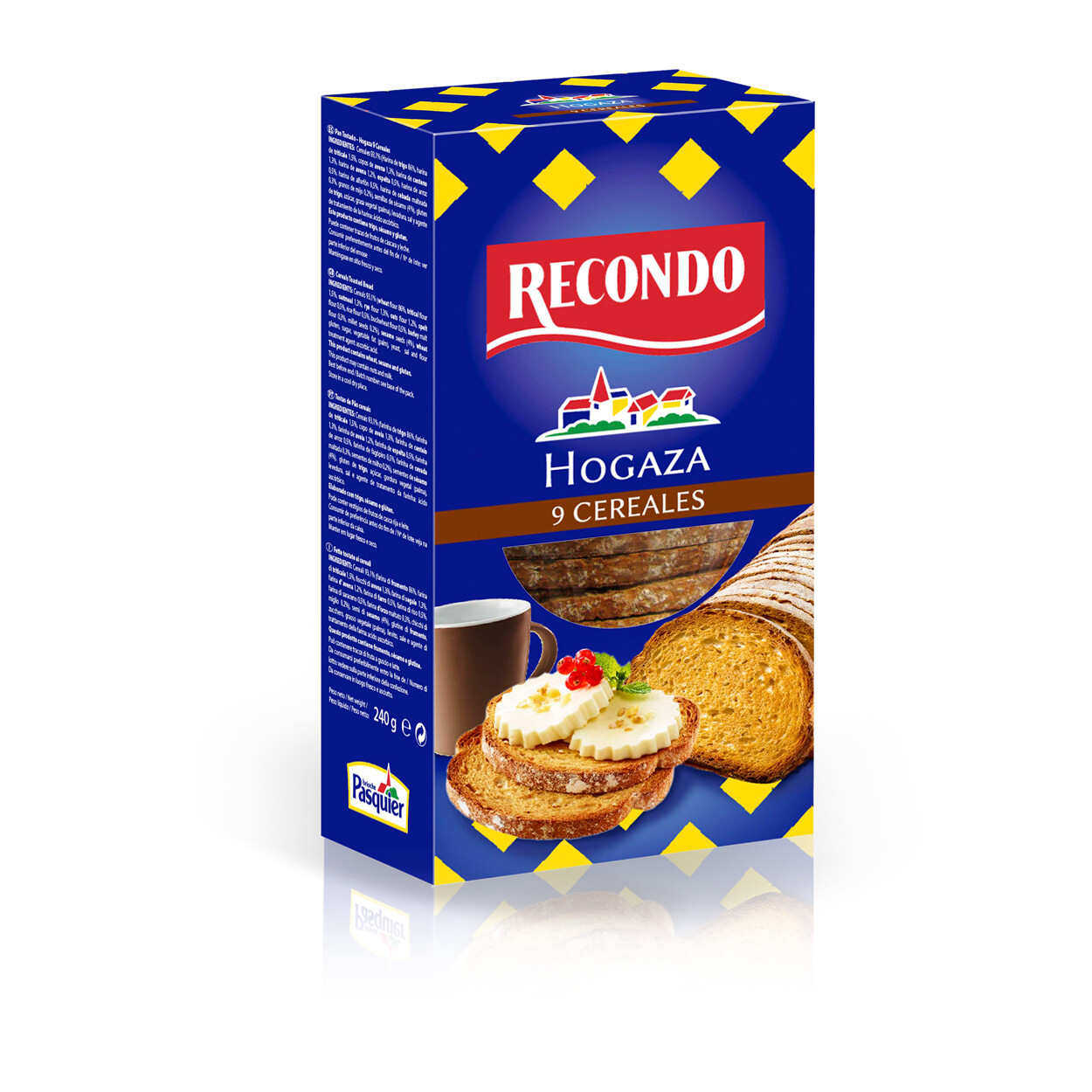 Pan tostado de HOGAZA RECONDO 9 cerelaes.