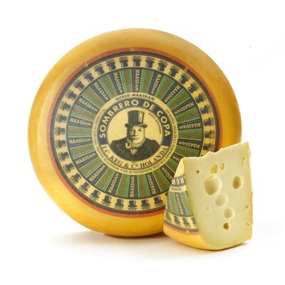 Queso Maasdam holandes SOMBRERO DE COPA.