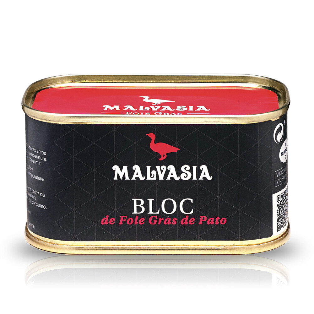 BLOC de foie grass de pato MALVASÍA, 125 gramos.