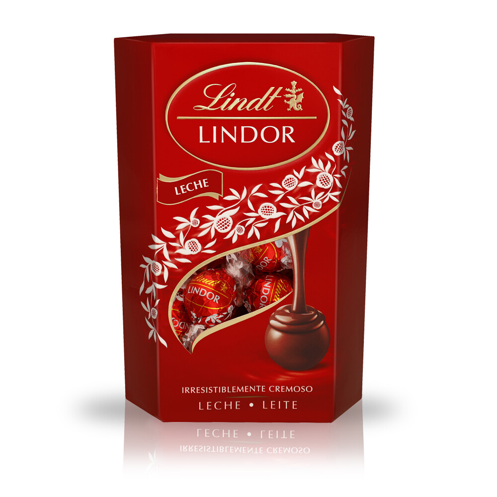 Bombones LINDOR de chocolate con leche de LINDT.