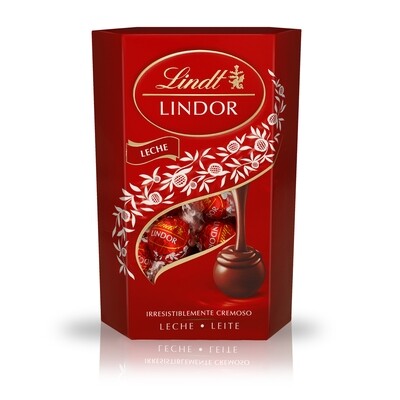 Bombones LINDOR de chocolate con leche de LINDT.