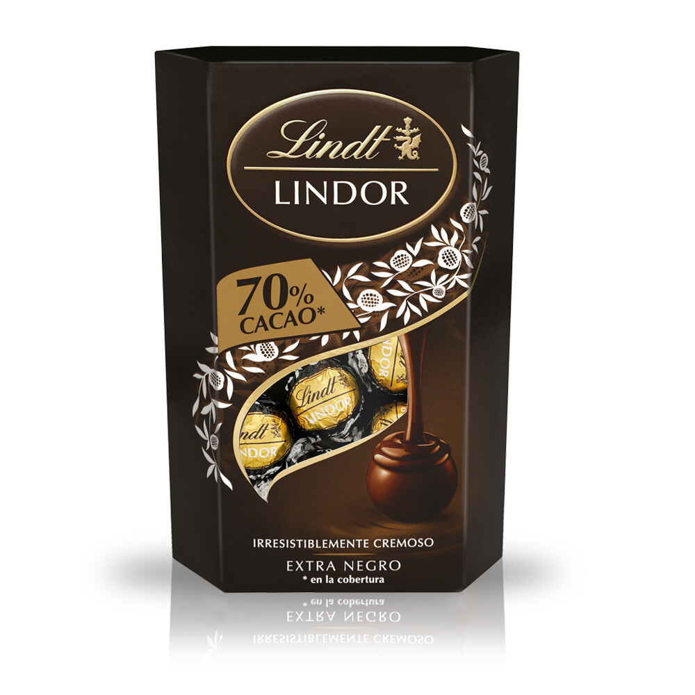 Bombones LINDOR 70% cacao de LINDT.