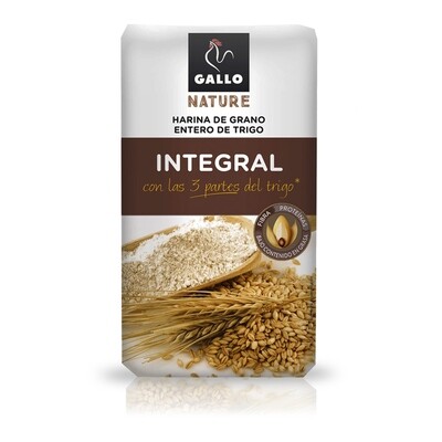 Harina integral de trigo GALLO.