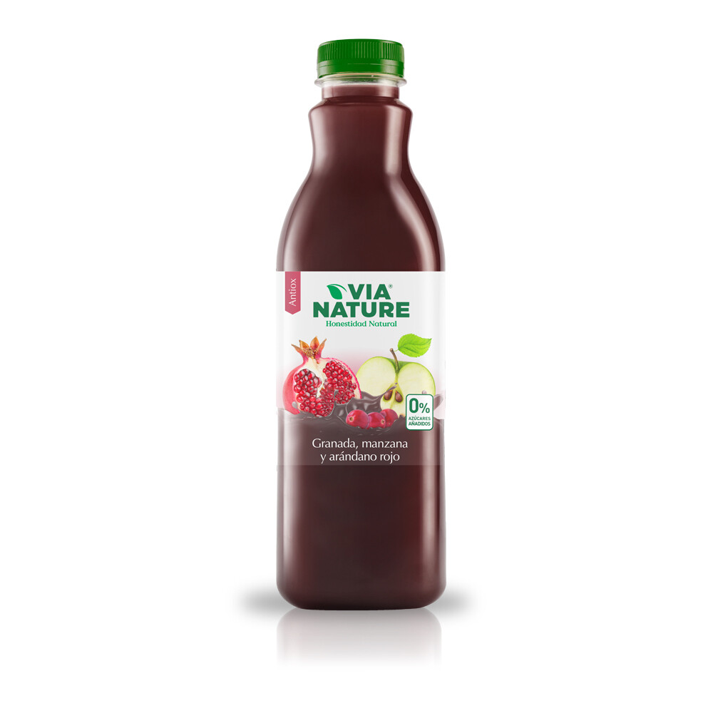 Zumo de granada, manzana y arándanos rojos VIA NATURE.