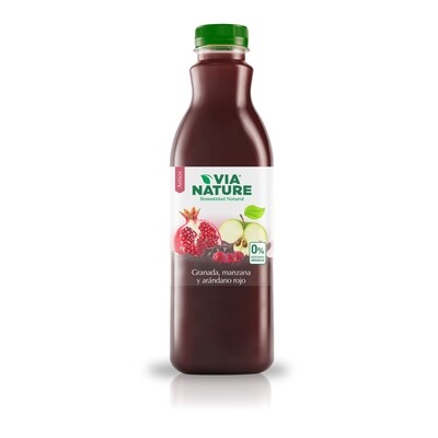 Zumo de granada, manzana y arándanos rojos VIA NATURE.