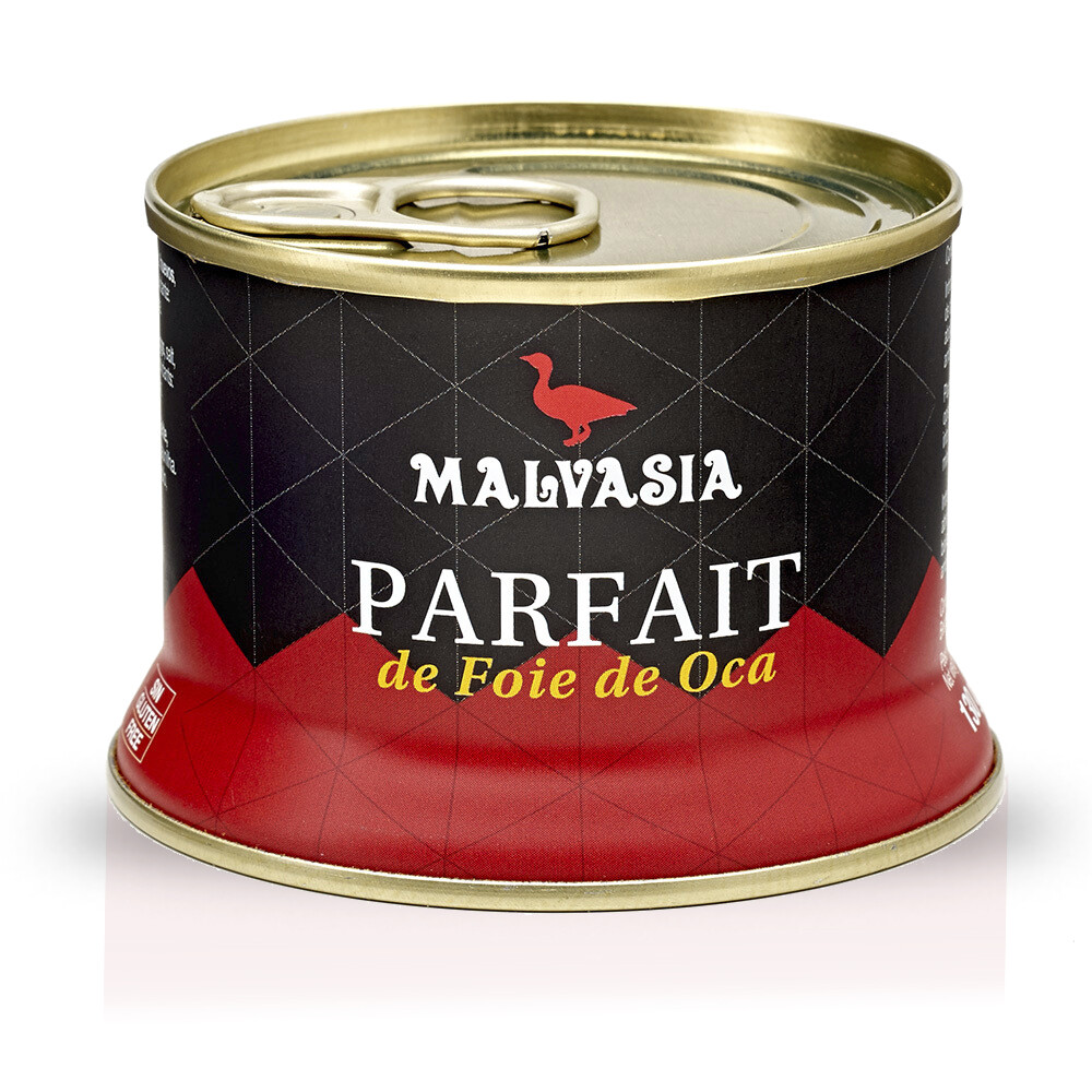 Parfait de foie de oca MALVASÍA, 130 gramos.
