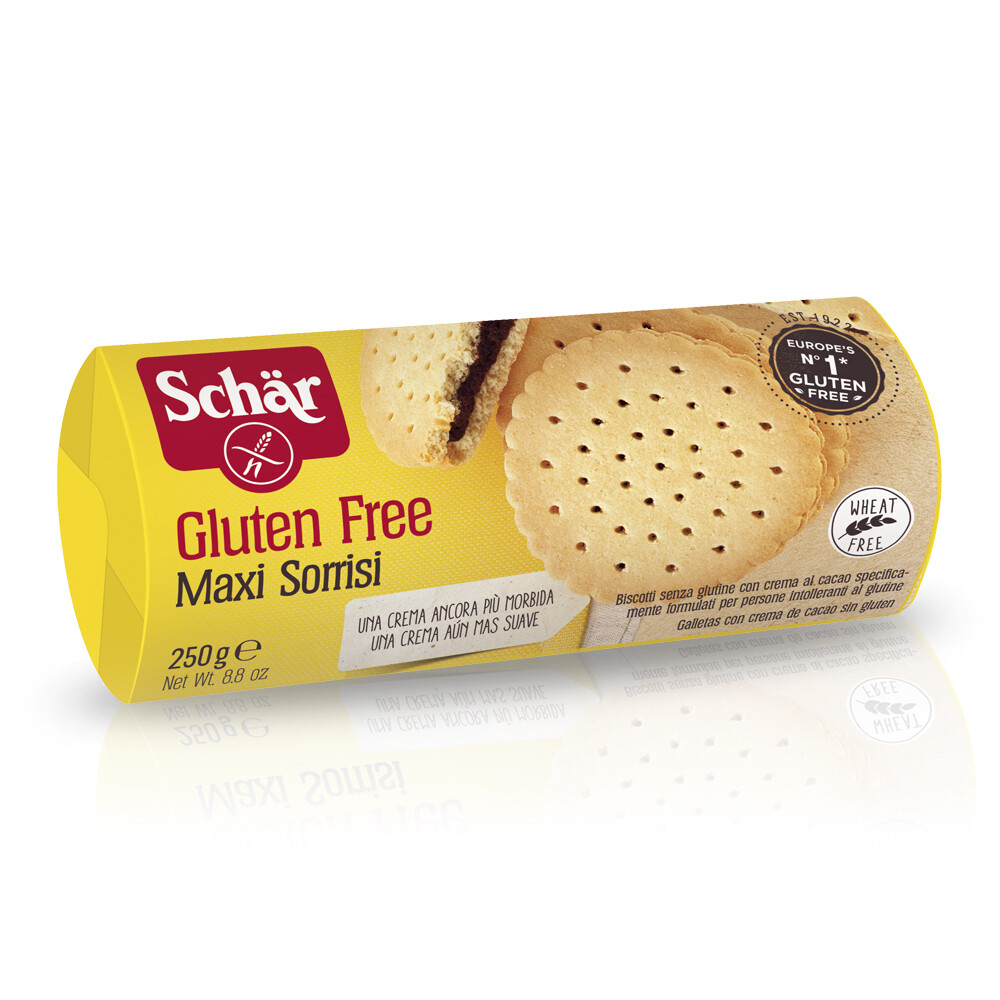 Galletas MAXI CHOCO SCHÄR sin glúten.