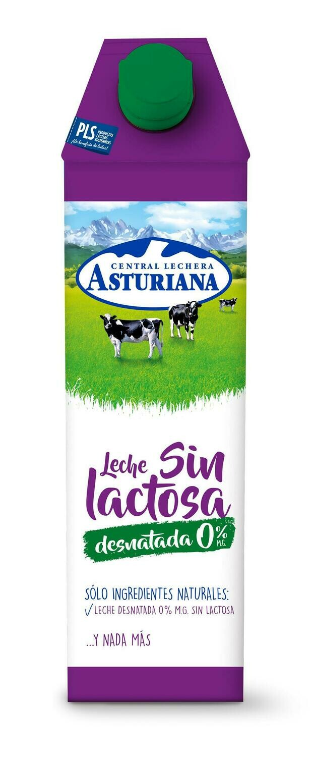 Leche Sin Lactosa Desnatada ASTURIANA