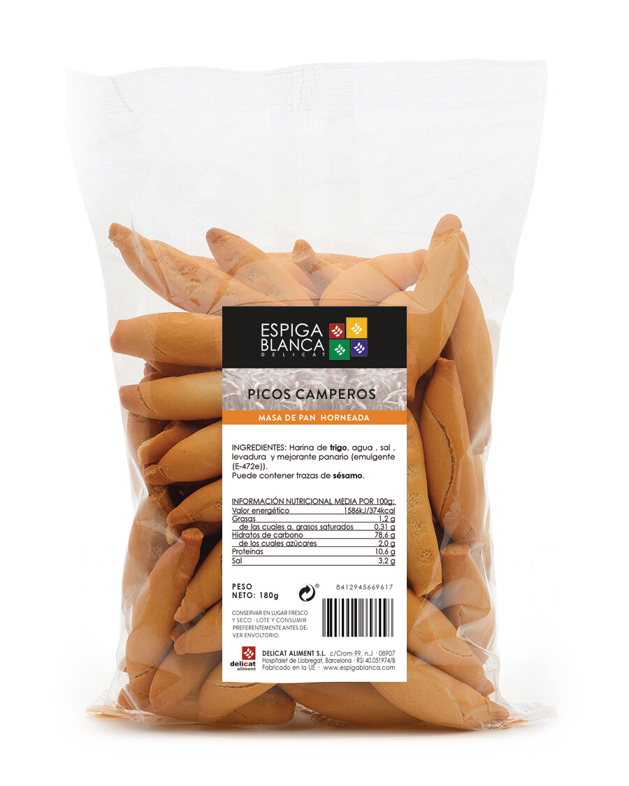 Picos camperos ESPIGA BLANCA 180 g.