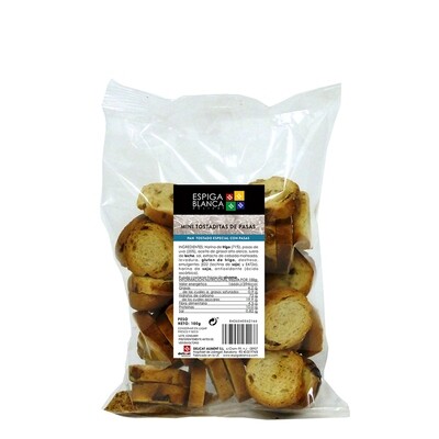 Mini tostaditas de pasas ESPIGA BLANCA 100 g.