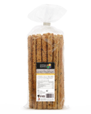 Stirati tres semillas con sésamo, lino y semillas de amapola ESPIGA BLANCA 150 g.