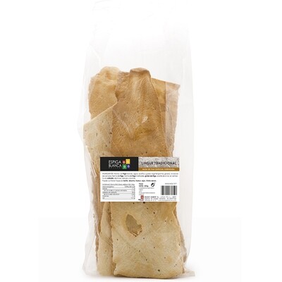 Lingue tradicional ESPIGA BLANCA. Masa de pan horneada especial 250 g.