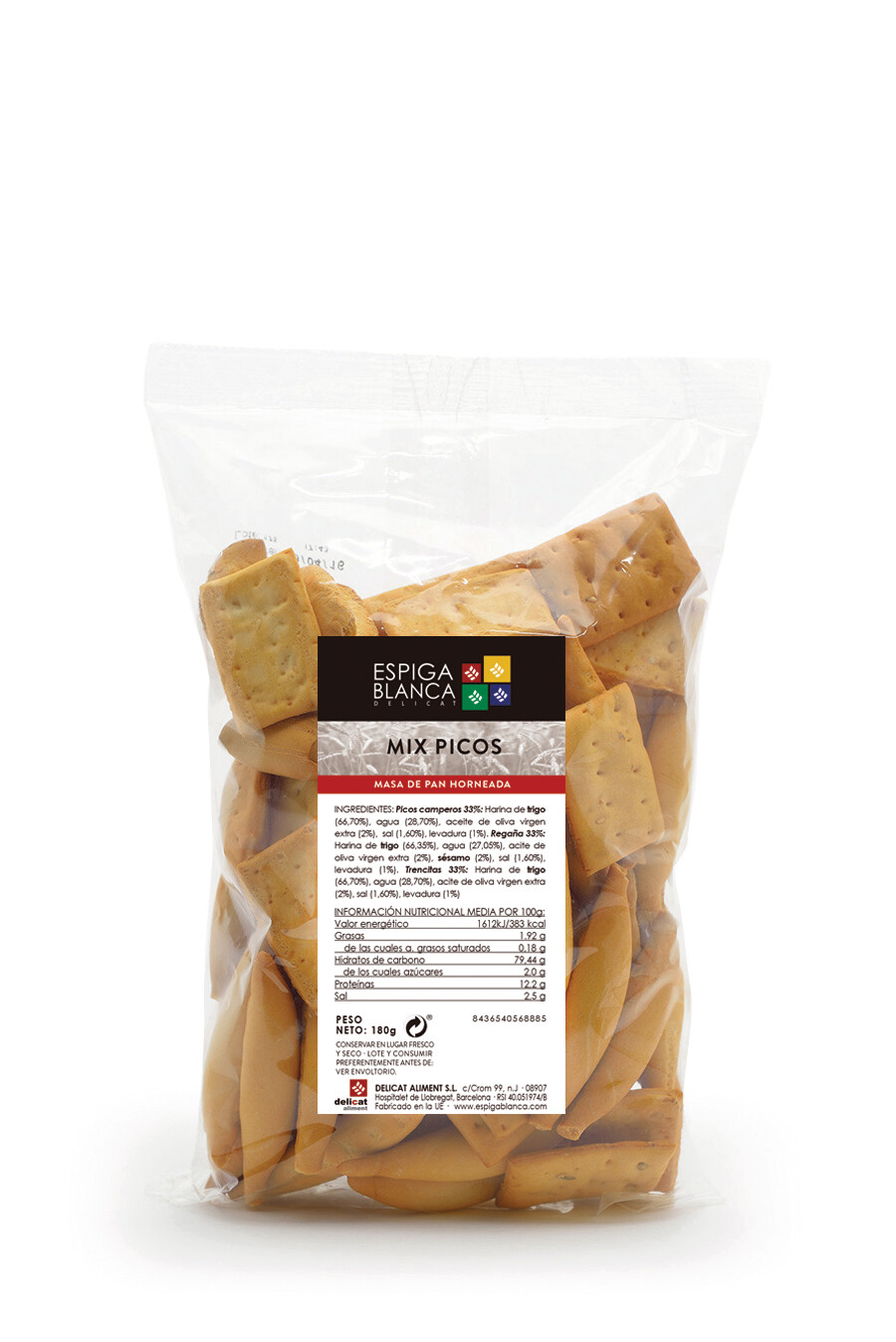 Mix de picos ESPIGA BLANCA 180 g.