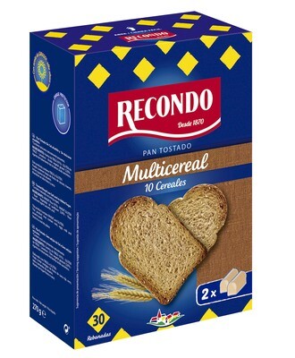 Pan tostado RECONDO 11 cereales y semillas.