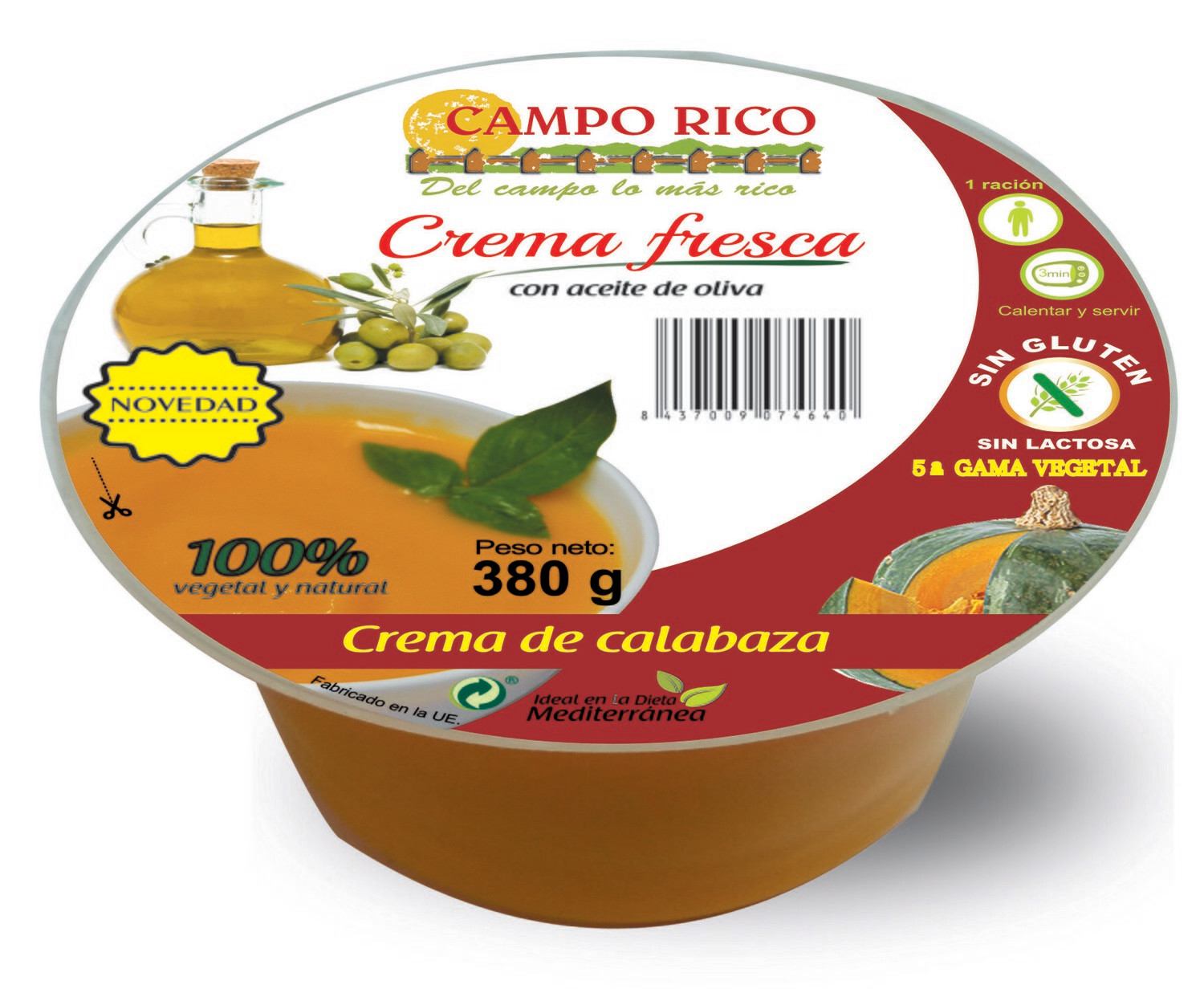 Crema de calabaza CAMPO RICO.