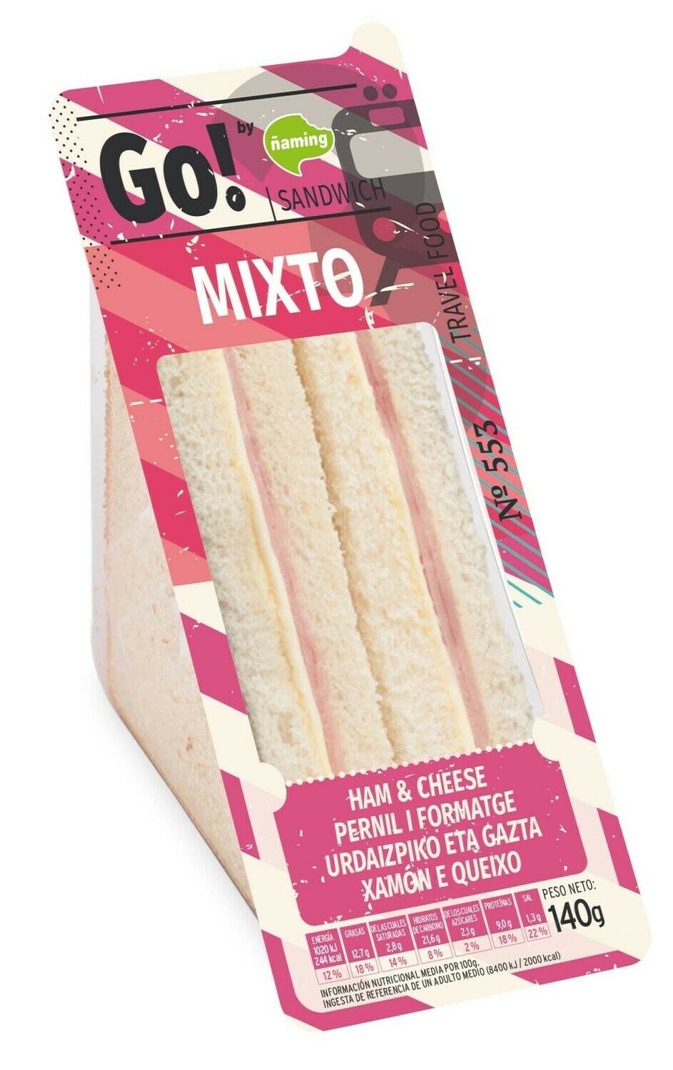 Sandwich de mixto GO! ÑAMING.