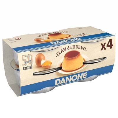 Flan de huevo sin gluten de DANONE.