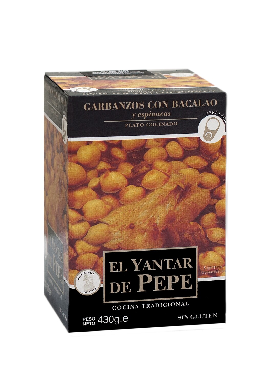 Garbanzos con bacalao y espinacas EL YANTAR DE PEPE.