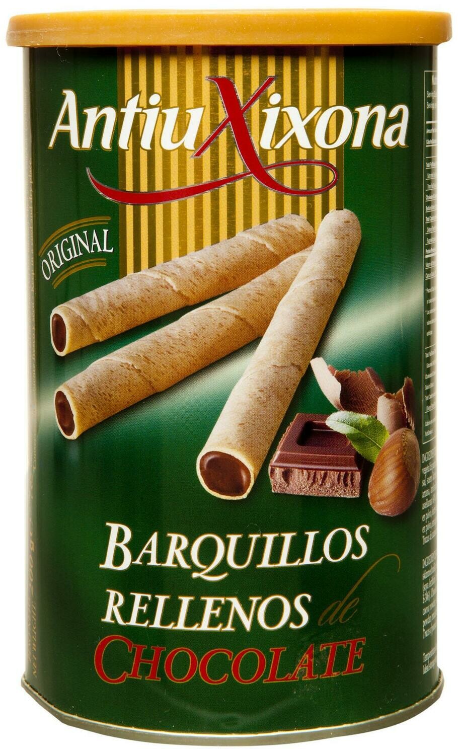 Barquillos Rellenos de Chocolate Antiu Xixona