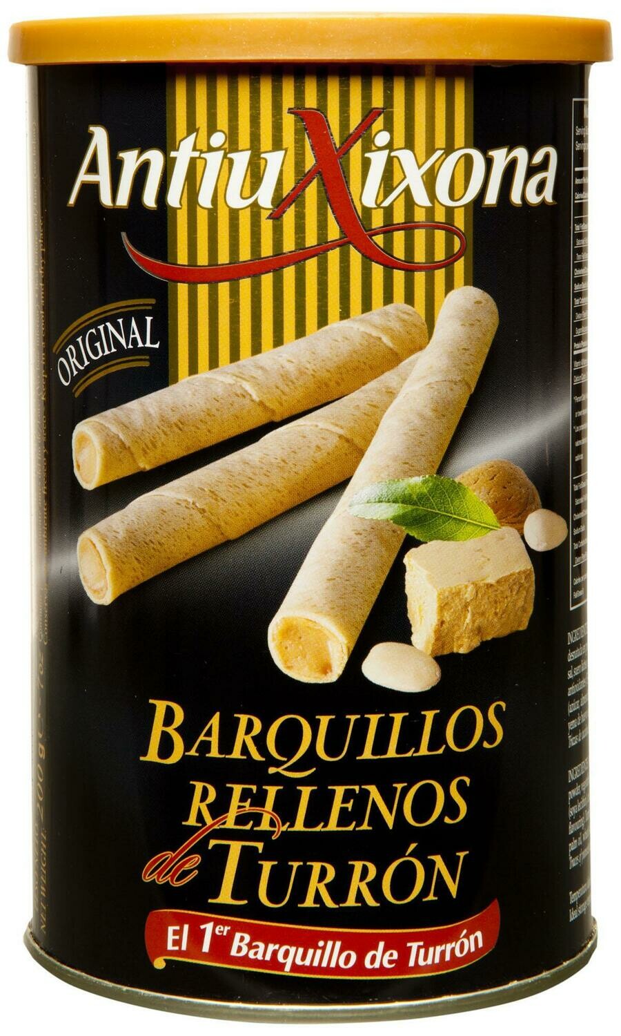 Barquillos Rellenos de Turrón Antiu Xixona