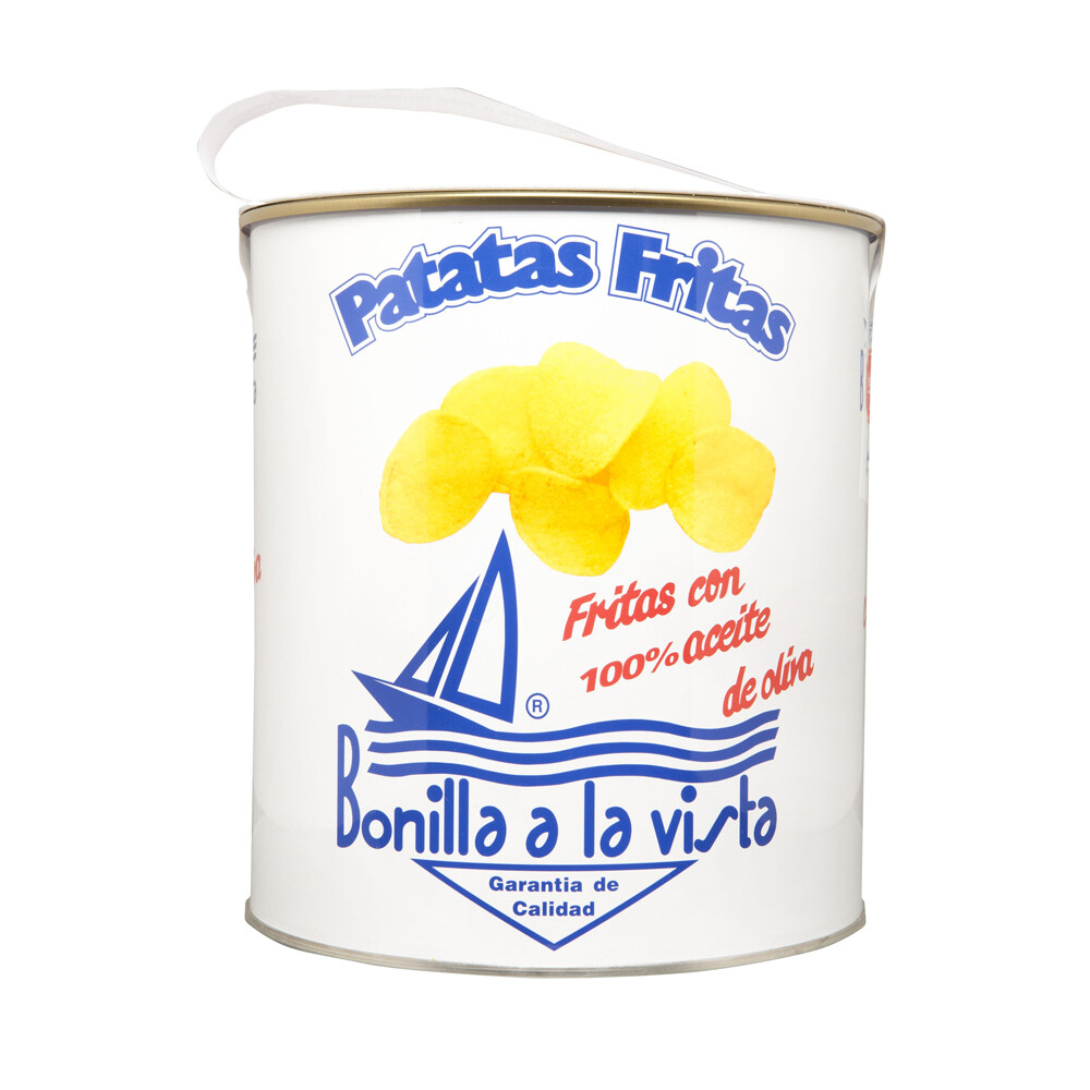 Patatas fritas con aceite de oliva y sal marina BONILLA.