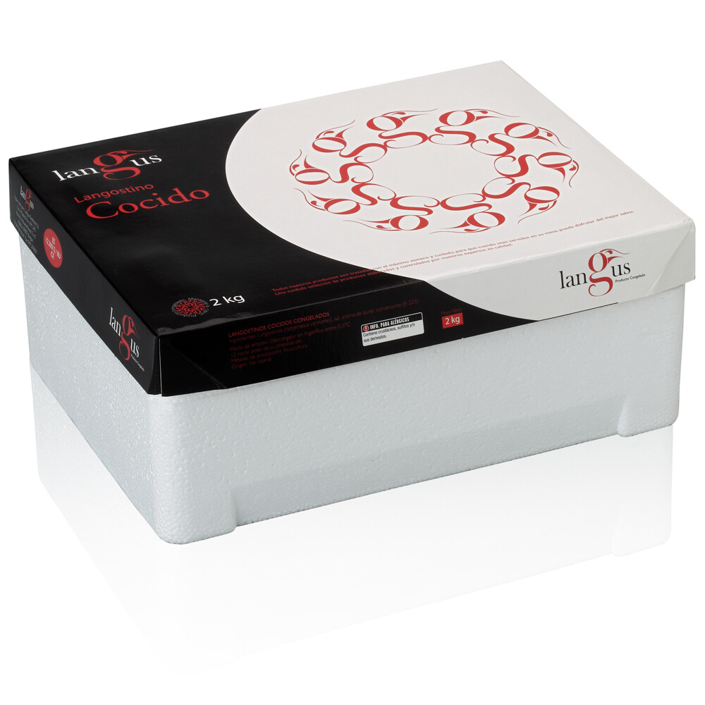 Langostino extra - Caja de 2 kilos.