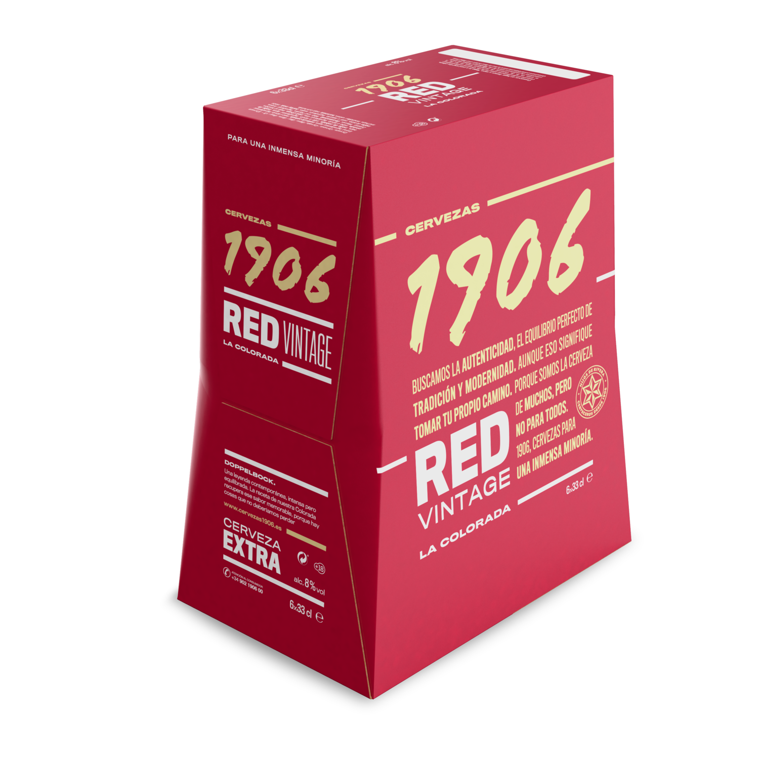 Cerveza 1906 red vintage LA COLORADA.