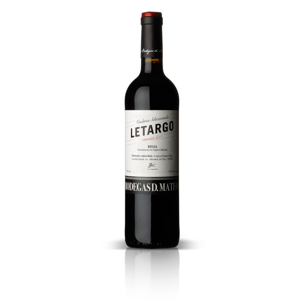 Vino tinto crianza D.O. Rioja LETARGO, 75 cl.