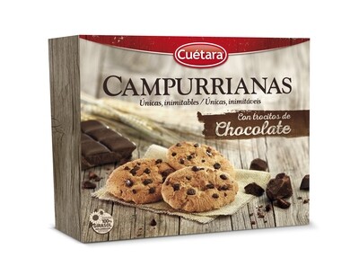 Campurrianas con trocitos de chocolate de CUÉTARA