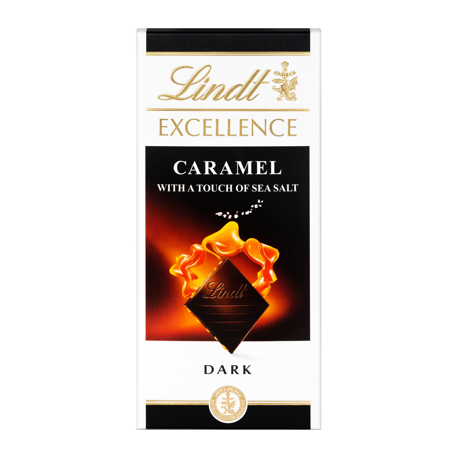 Chocolate negro caramelo con toque de sal de LINDT.
