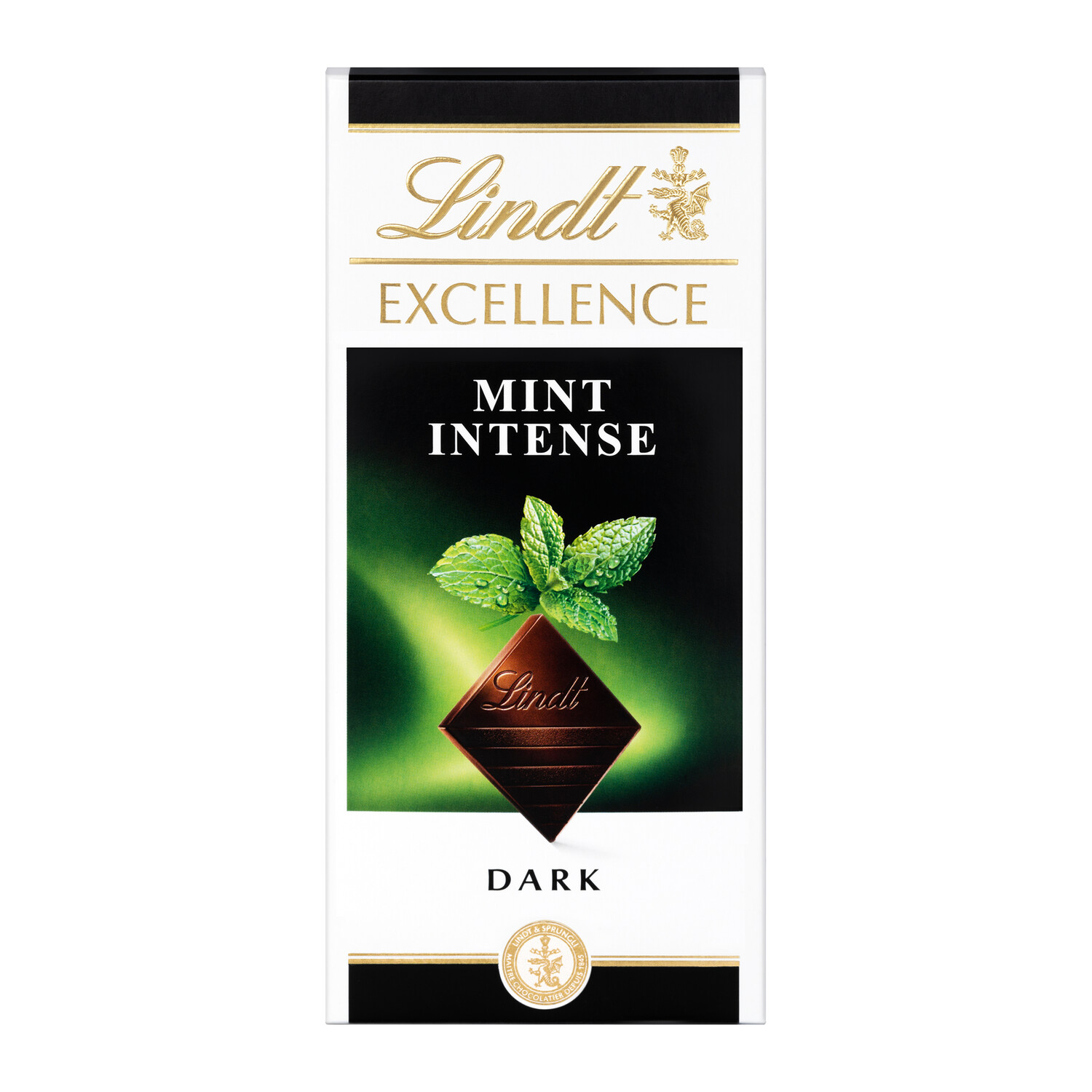 Chocolate negro menta intensa de LINDT.
