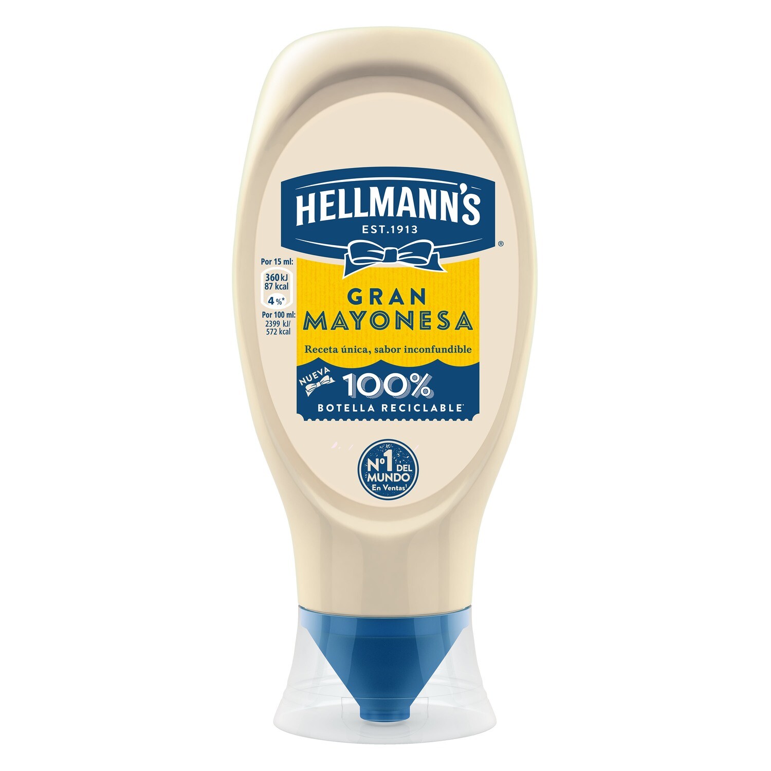 Mayonesa boca abajo HELLMANN&#39;S.