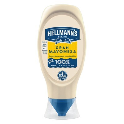 Mayonesa boca abajo HELLMANN&#39;S.