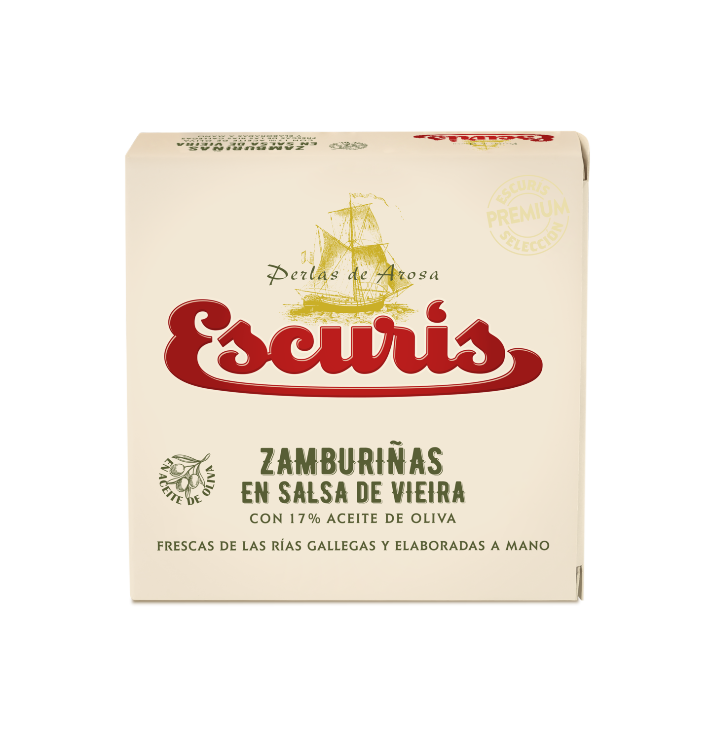 Zamburiñas en salsa de vieira ESCURIS.