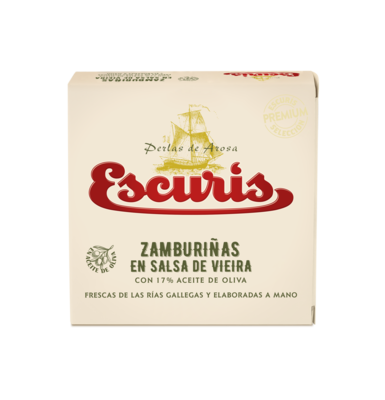 Zamburiñas en salsa de vieira ESCURIS.