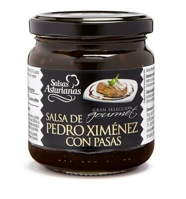 Salsa Pedro Ximénez con pasas gran selección gourmet SALSAS ASTURIANAS.
