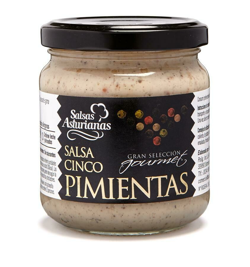 Salsa cinco pimientas gran selección gourmet SALSAS ASTURIANAS.