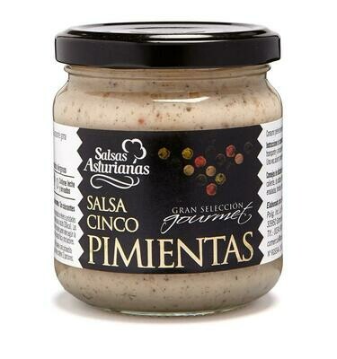 Salsa cinco pimientas gran selección gourmet SALSAS ASTURIANAS.