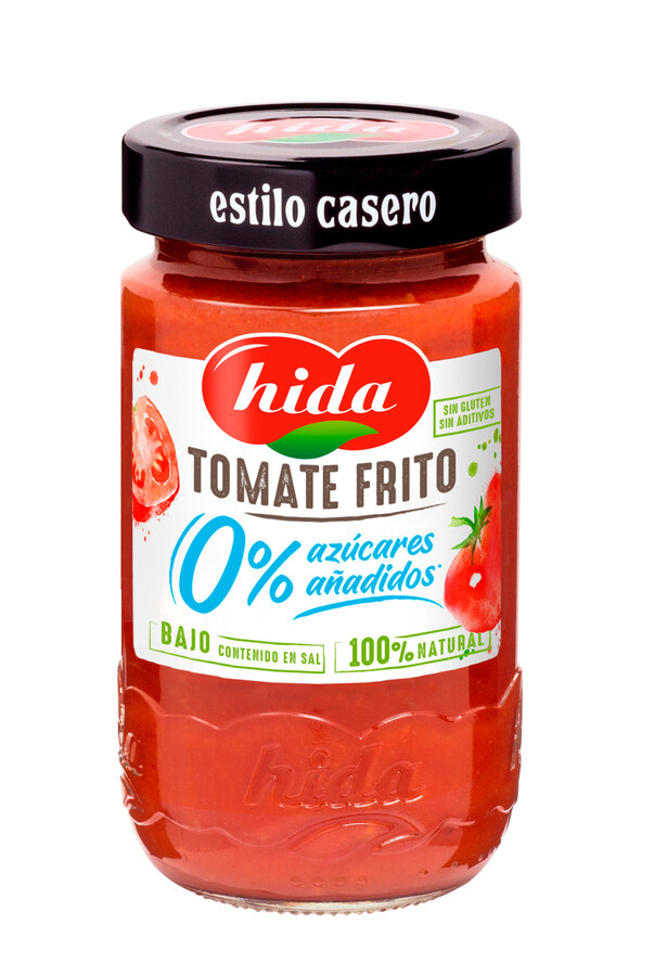 Tomate frito estilo casero 0% azúcares añadidos HIDA.